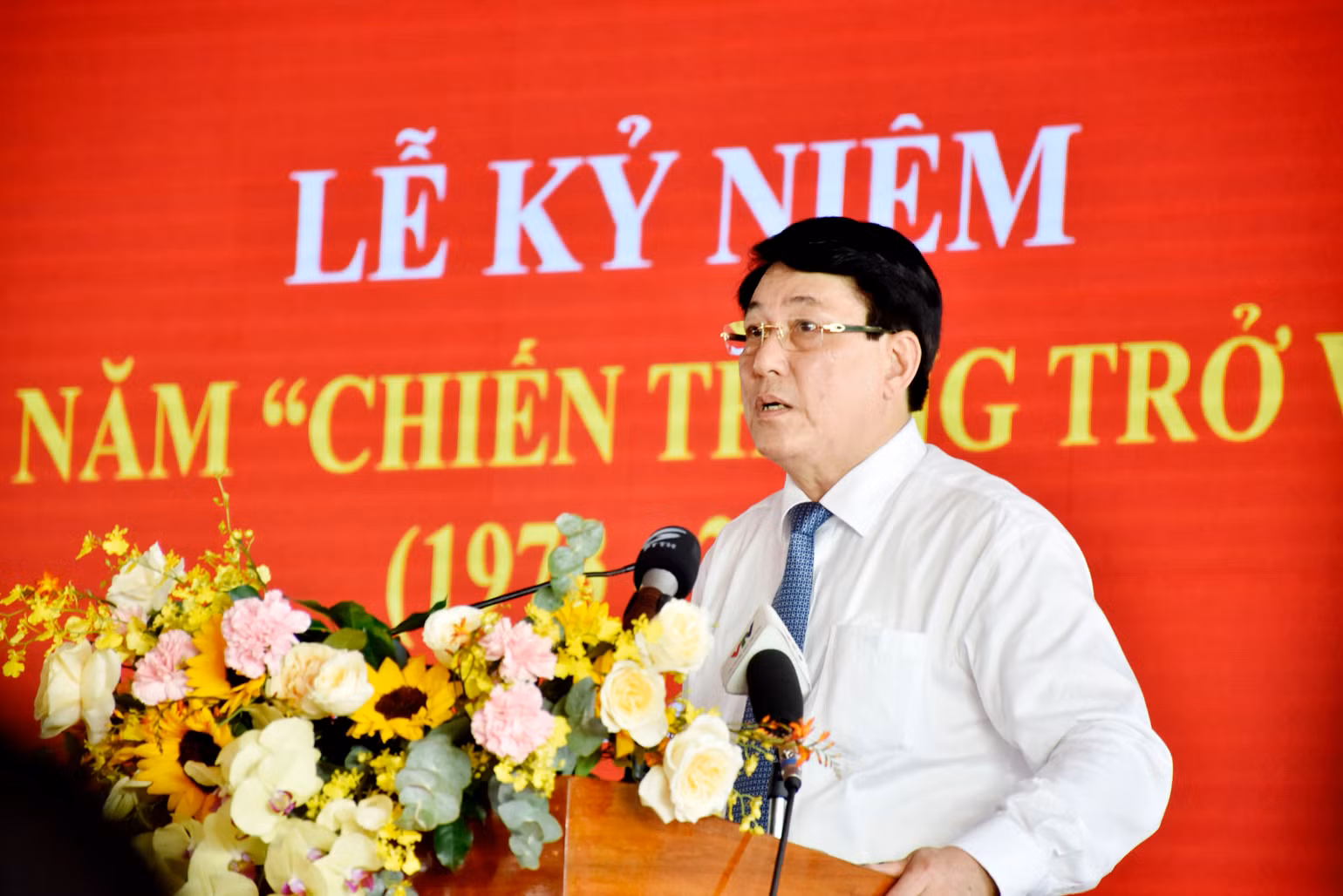 Đại tướng Lương Cường phát biểu tại Lễ kỷ niệm 50 năm Chiến thắng trở về của các chiến sĩ cách mạng bị địch bắt tù đày. Đại tướng Lương Cường phát biểu tại Lễ kỷ niệm 50 năm Chiến thắng trở về của các chiến sĩ cách mạng bị địch bắt tù đày.