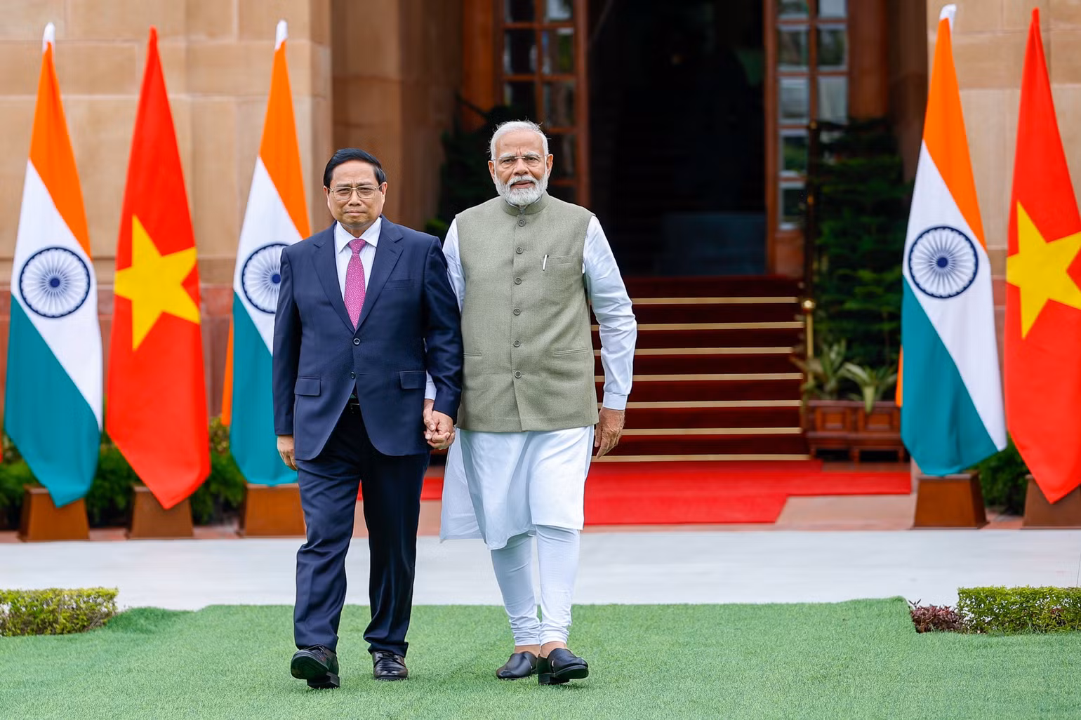 Thủ tướng Phạm Minh Chính và Thủ tướng Narendra Modi.