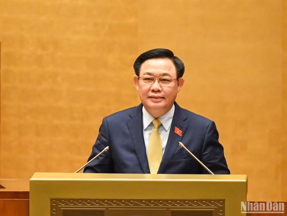 Chủ tịch Quốc hội Vương Đình Huệ.