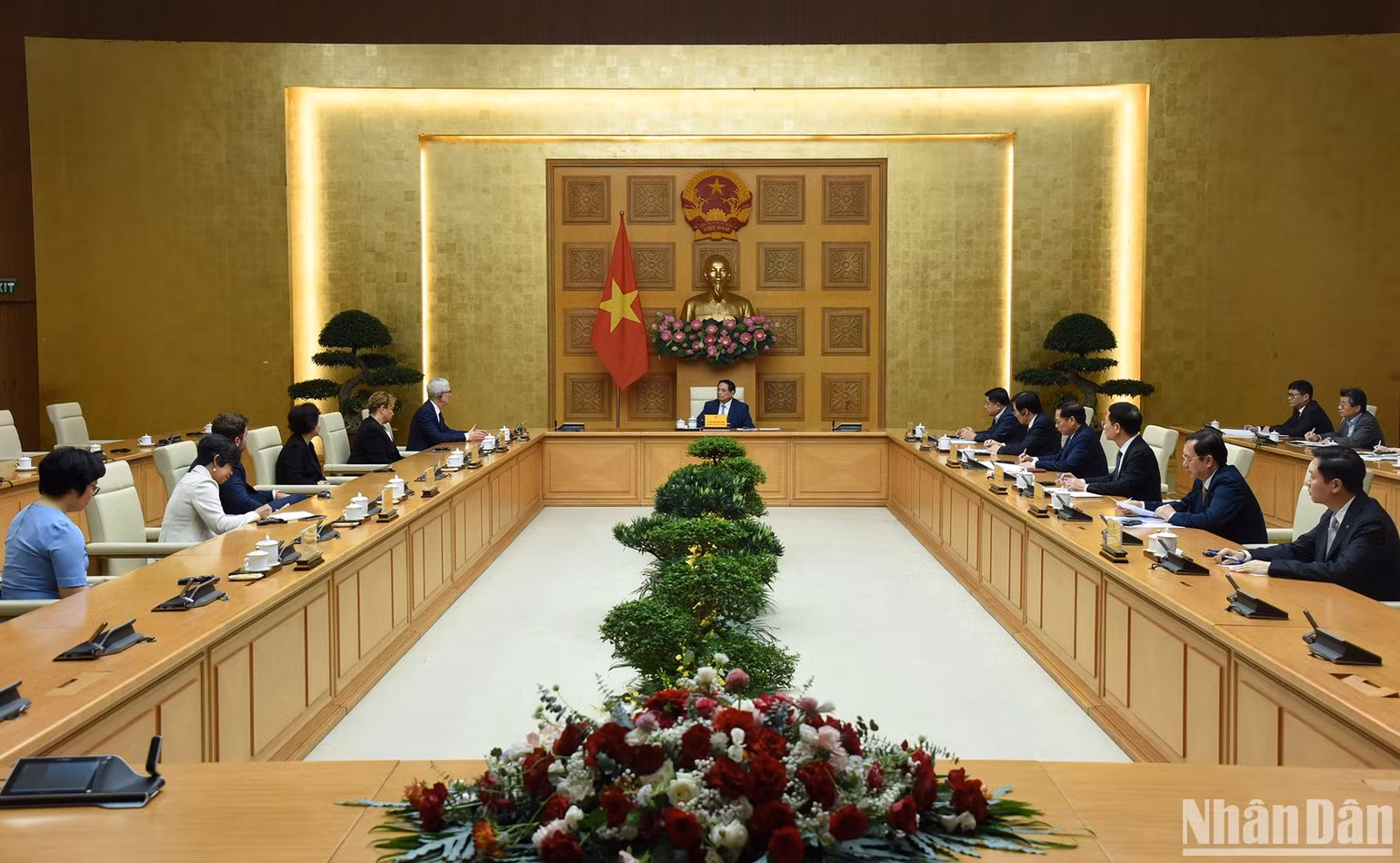 Quang cảnh buổi tiếp.