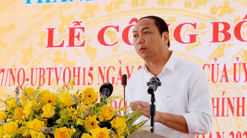 Chủ tịch Ủy ban nhân dân tỉnh Kiên Giang Lâm Minh Thành phát biểu chỉ đạo.