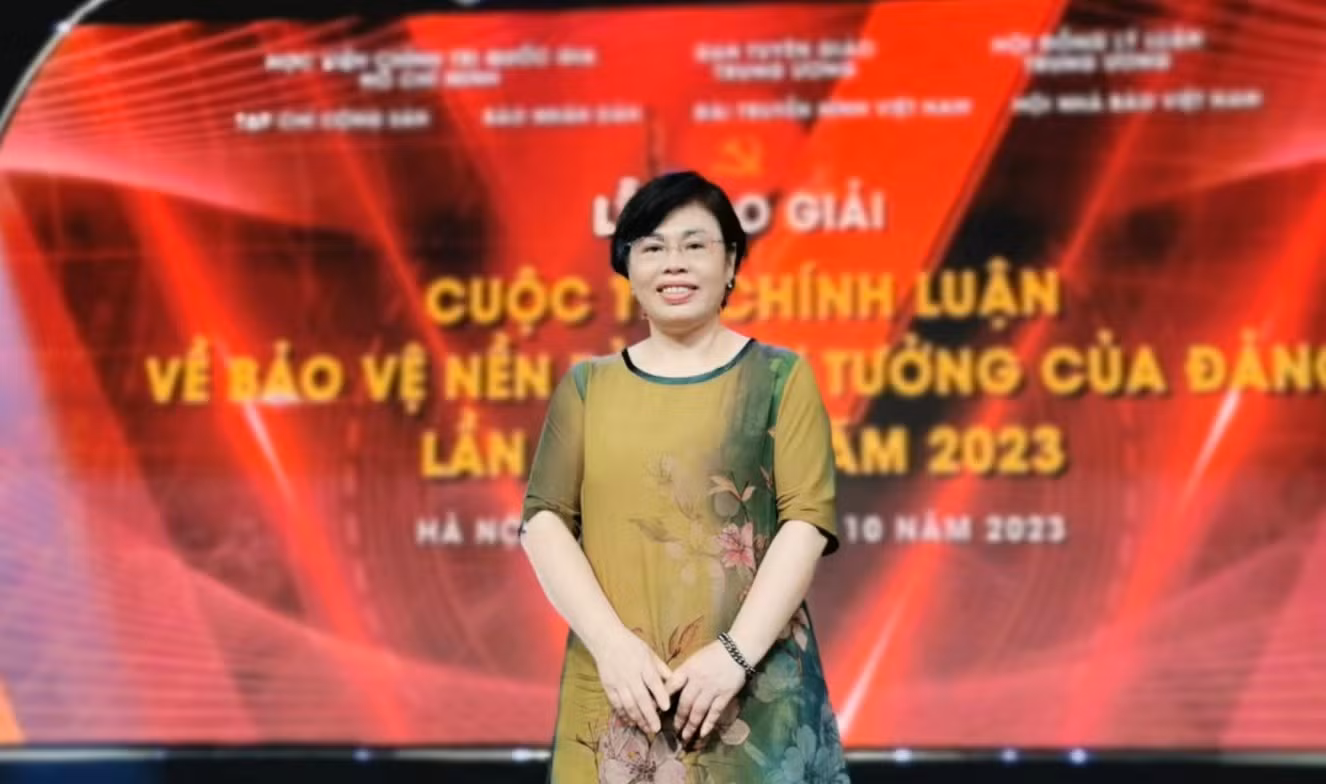 Bài viết của Giáo sư Phan Kim Nga về tác phẩm của Tổng Bí thư Nguyễn Phú Trọng, đã đoạt giải cuộc thi chính luận về bảo vệ nền tảng tư tưởng của Đảng năm 2023. (Ảnh do nhân vật cung cấp)
