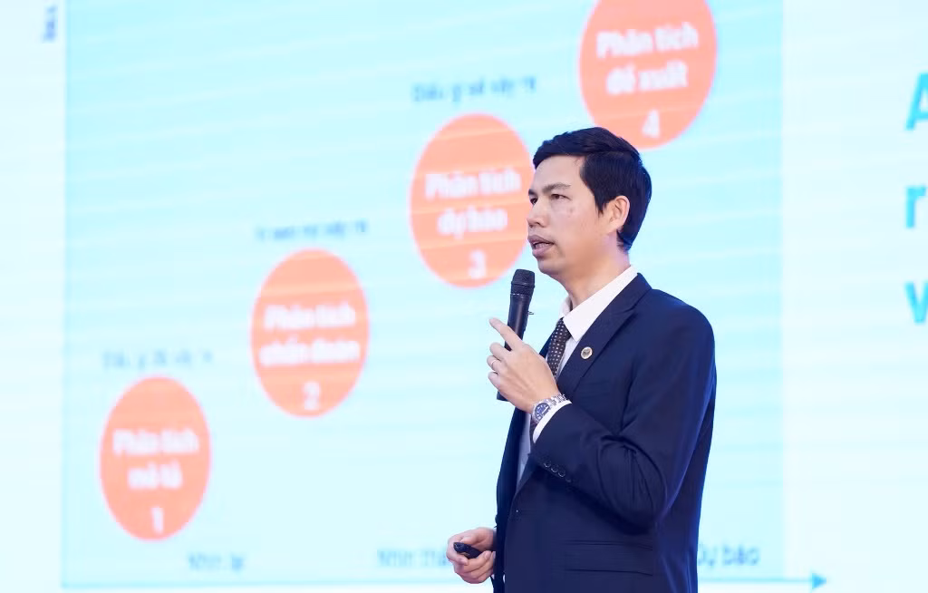 Tổng Giám đốc Công ty Cổ phần MISA Lê Hồng Quang phát biểu tại hội thảo. Tổng Giám đốc Công ty Cổ phần MISA Lê Hồng Quang phát biểu tại hội thảo.