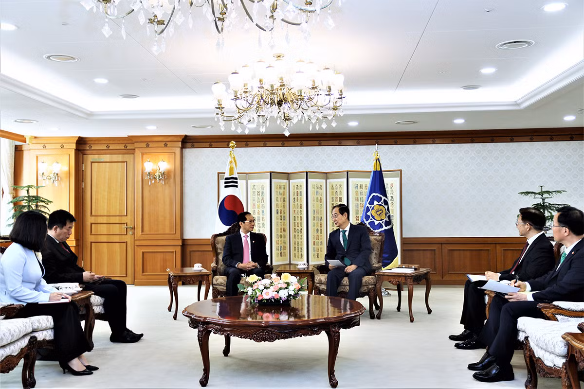 Quang cảnh buổi hội kiến. (Ảnh: Bộ Ngoại giao) Quang cảnh buổi hội kiến. (Ảnh: Bộ Ngoại giao)