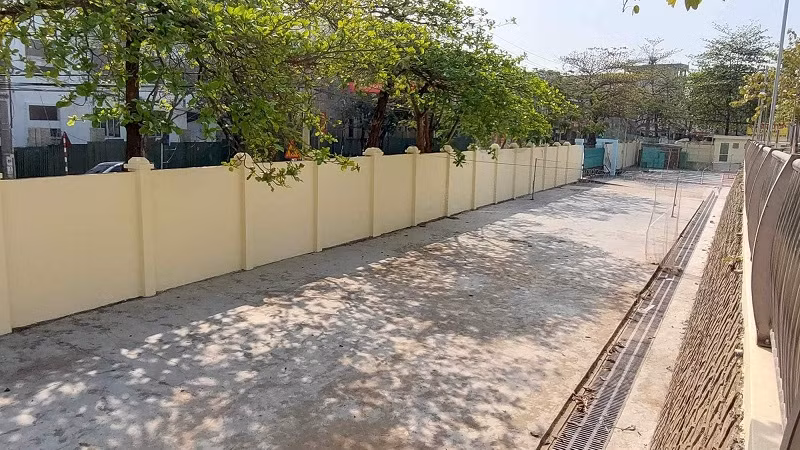Nhà thầu đang tiếp tục thực hiện công trình.