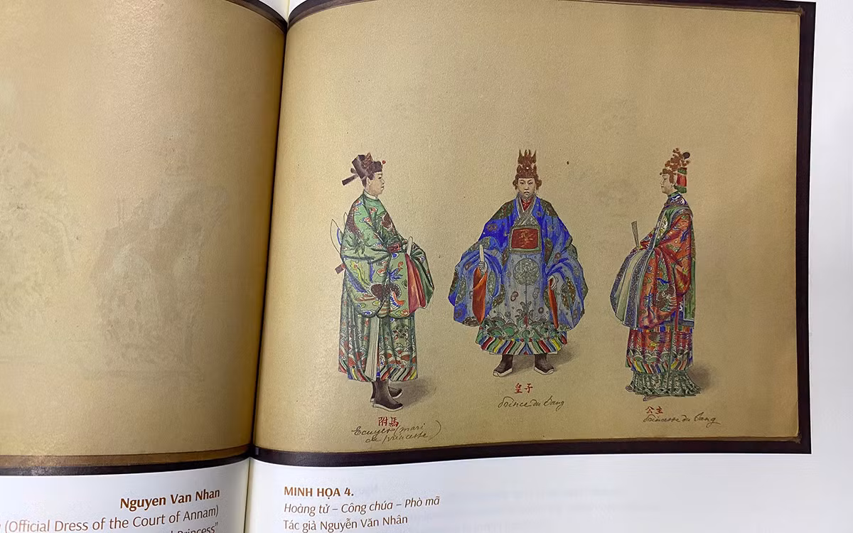 Trang phục của các hoàng tử, công chúa.