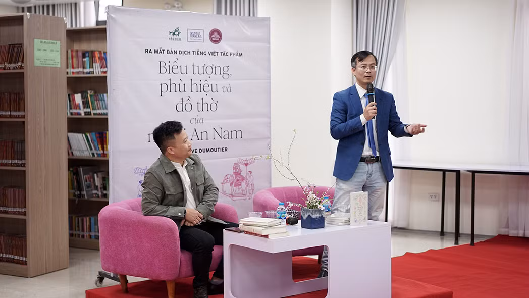 Hai diễn giả Mai Anh Tuấn và Trần Trọng Dương.