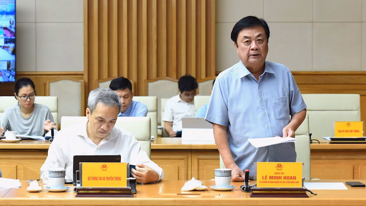 Bộ trưởng Nông nghiệp và Phát triển nông thôn Lê Minh Hoan phát biểu tại Hội nghị. Bộ trưởng Nông nghiệp và Phát triển nông thôn Lê Minh Hoan phát biểu tại Hội nghị.