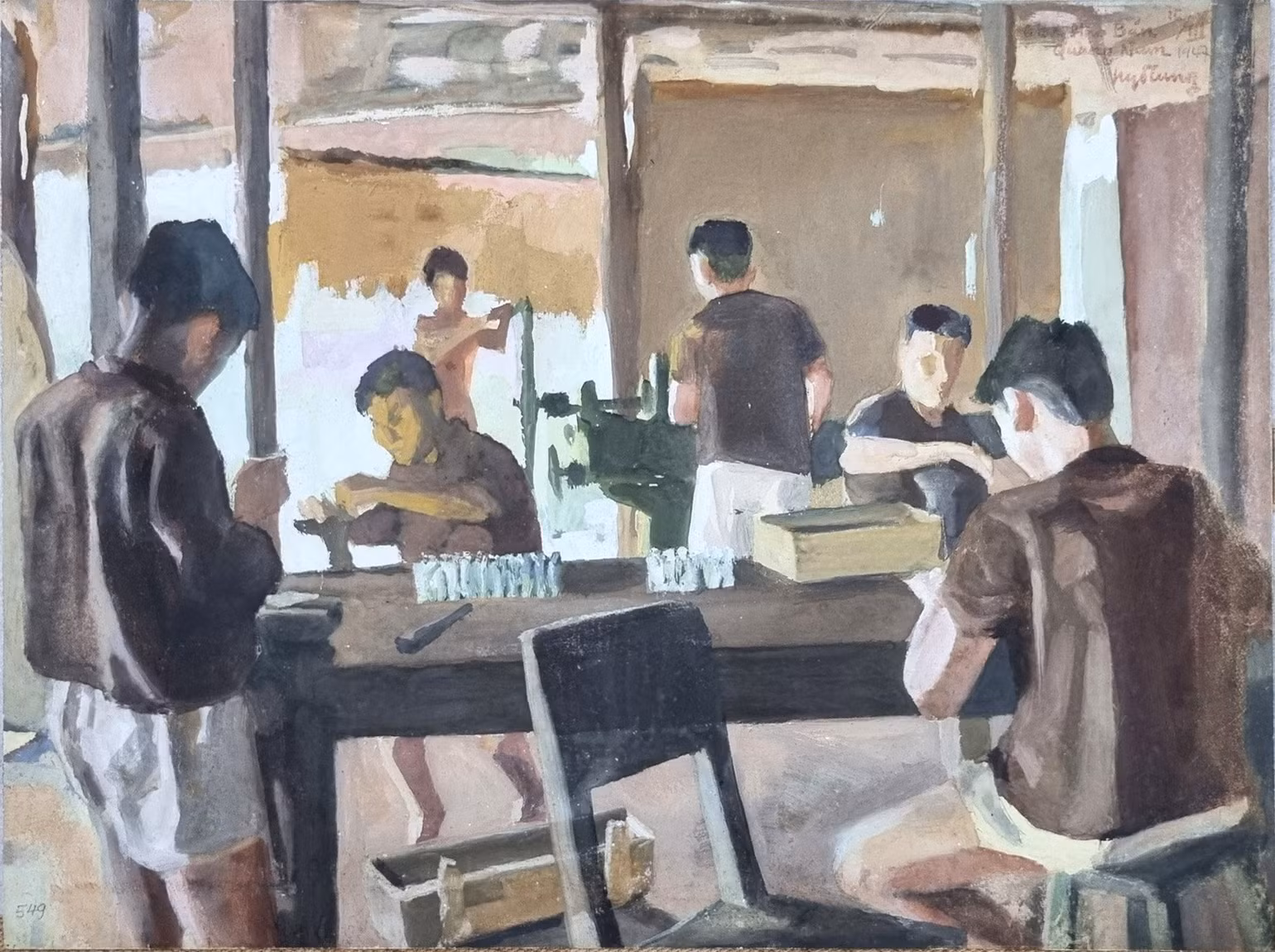 Làm kíp lựu đạn (Nguyễn Đỗ Cung, 1947). Làm kíp lựu đạn (Nguyễn Đỗ Cung, 1947).