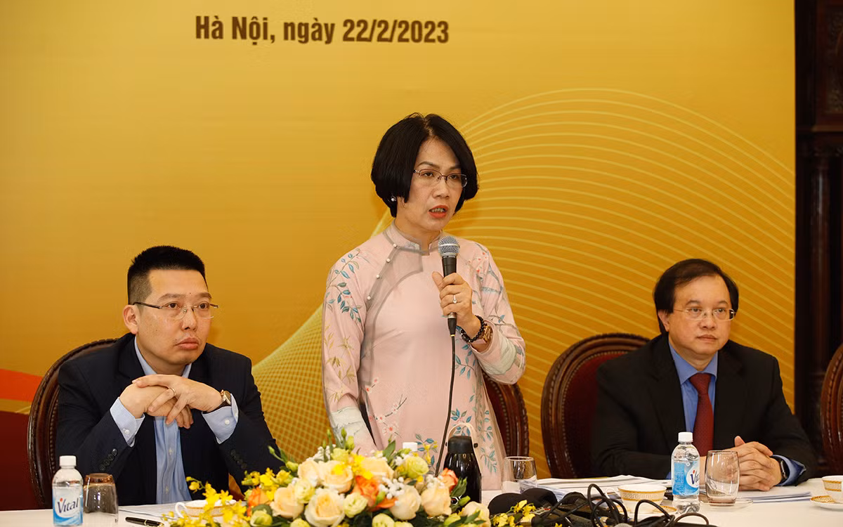 PGS,TS Nguyễn Thị Thu Phương, Viện trưởng Viện Văn hóa Nghệ thuật quốc gia Việt Nam chia sẻ thông tin về hội thảo.