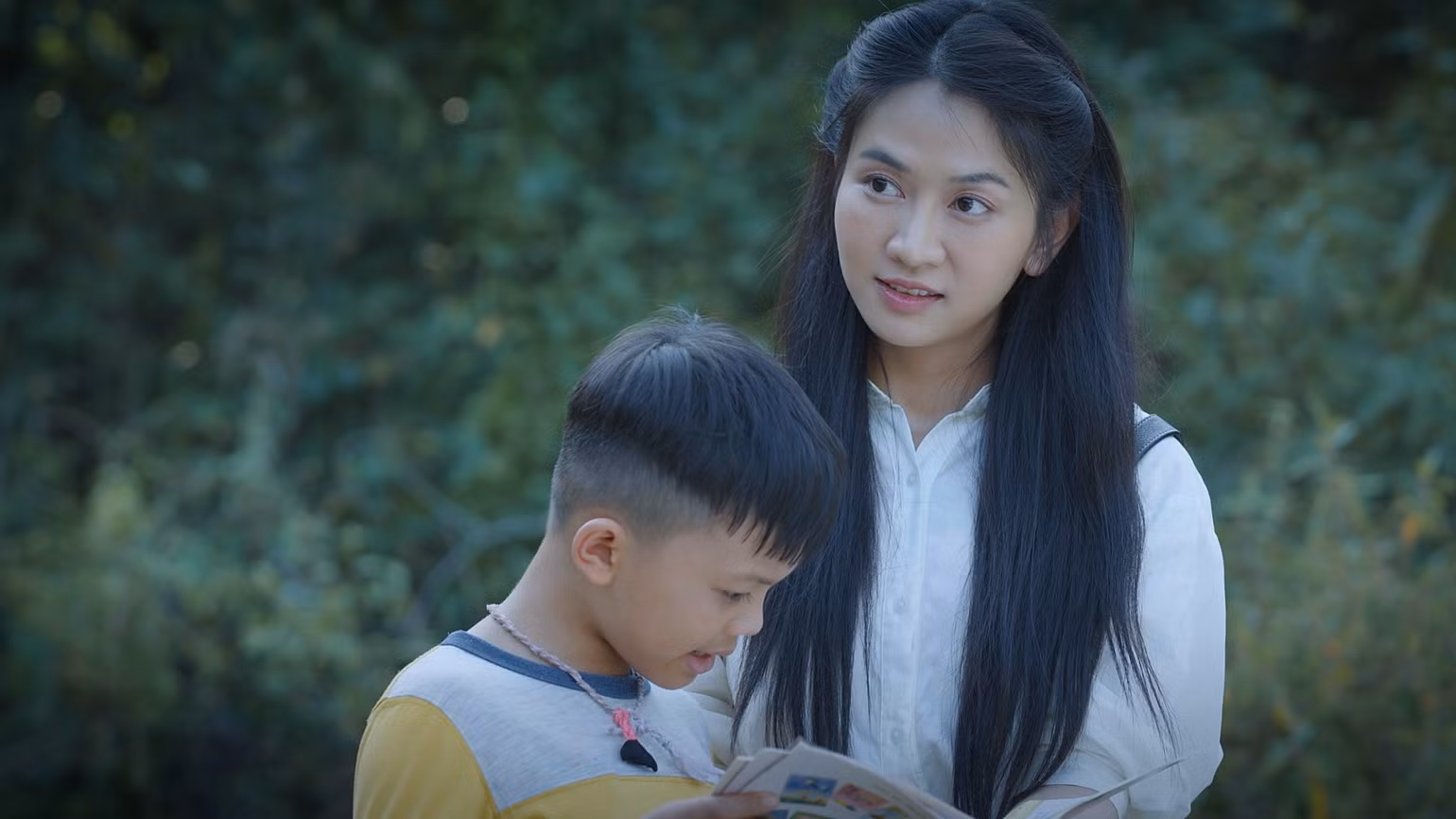 Xuân Anh trong vai cô giáo Tâm.