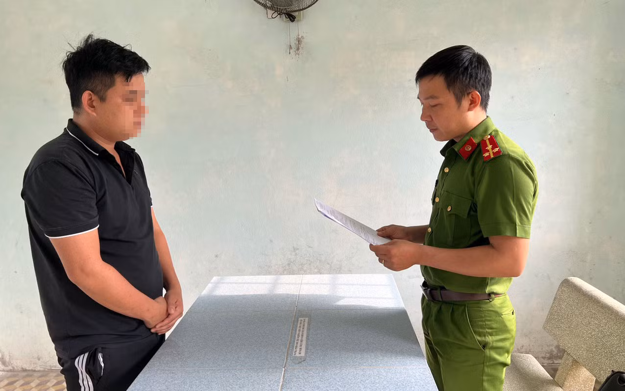 Bị can Lương Kim Quang.