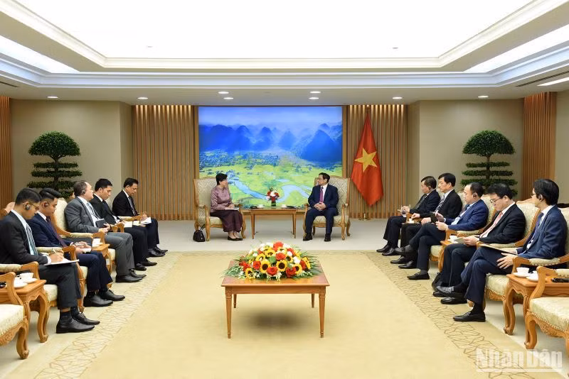 Quang cảnh buổi tiếp.