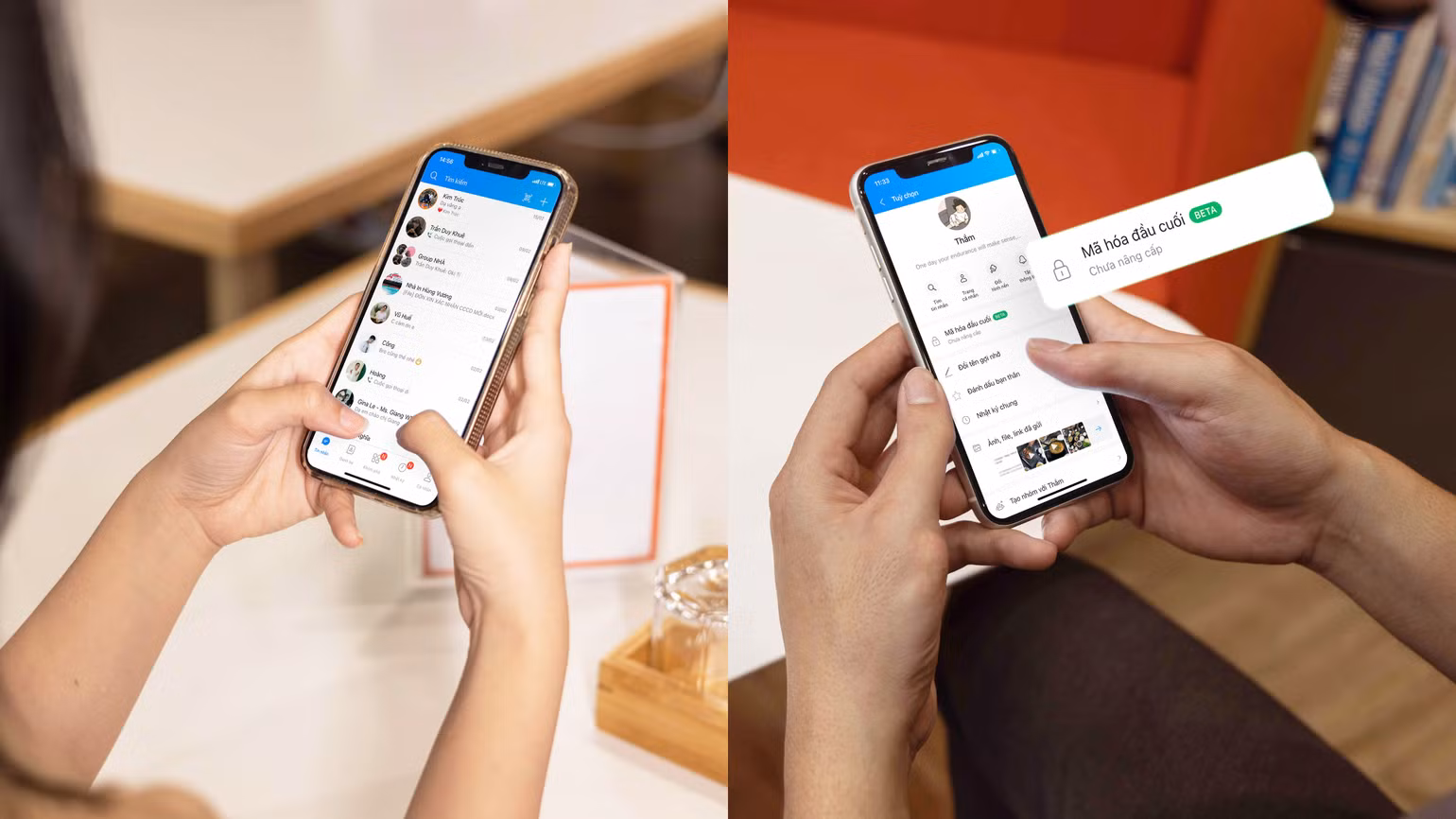 Với mã hóa E2EE, chỉ thiết bị của người gửi và người nhận mới đọc được nội dung của tin nhắn. Với mã hóa E2EE, chỉ thiết bị của người gửi và người nhận mới đọc được nội dung của tin nhắn.