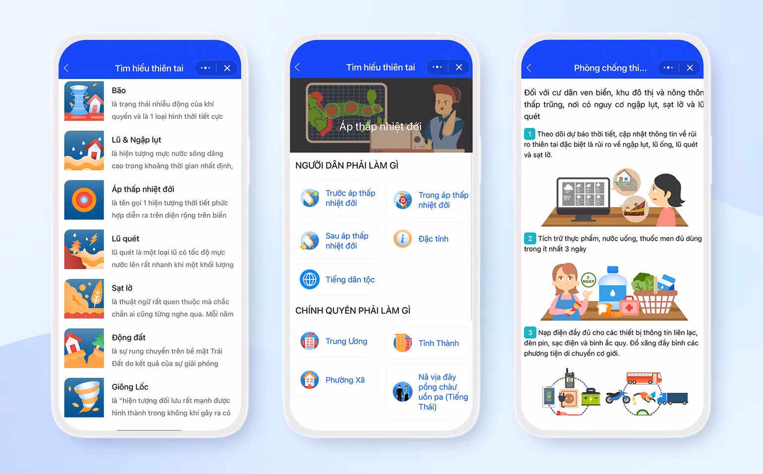 Mini app được đầu tư nội dung, hình ảnh để người dân tiếp cận và ghi nhớ các kỹ năng quan trọng khi chủ động phòng, chống thiên tai. Mini app được đầu tư nội dung, hình ảnh để người dân tiếp cận và ghi nhớ các kỹ năng quan trọng khi chủ động phòng, chống thiên tai.