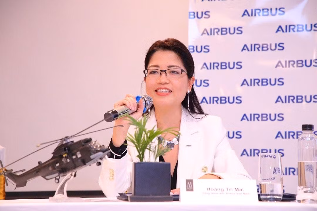 Tổng Giám đốc Airbus tại Việt Nam Hoàng Tri Mai phát biểu trước thềm Triển lãm Quốc phòng quốc tế Việt Nam 2022. Tổng Giám đốc Airbus tại Việt Nam Hoàng Tri Mai phát biểu trước thềm Triển lãm Quốc phòng quốc tế Việt Nam 2022.