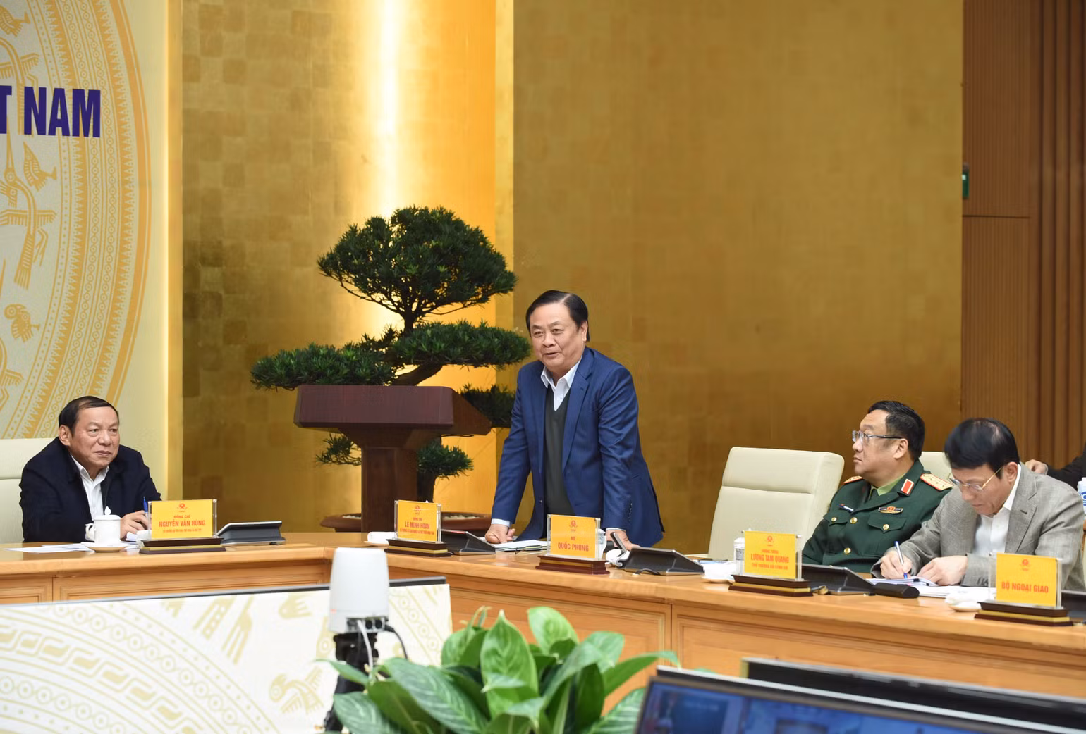 Bộ trưởng Nông nghiệp và Phát triển Nông thôn Lê Minh Hoan phát biểu.