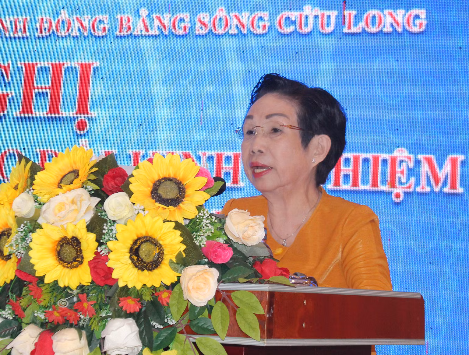 Phó Chủ tịch Hội Khuyến học Việt Nam Trương Thị Hiền phát biểu chỉ đạo tại Hội nghị. Phó Chủ tịch Hội Khuyến học Việt Nam Trương Thị Hiền phát biểu chỉ đạo tại Hội nghị.