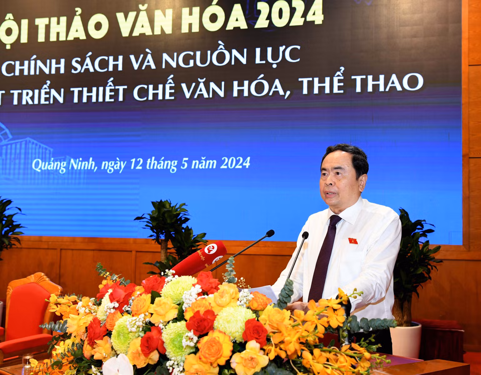 Phó Chủ tịch Thường trực Quốc hội Trần Thanh Mẫn phát biểu kết luận Hội thảo.