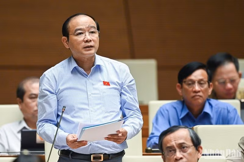 Đại biểu Lã Thanh Tân (đoàn Hải Phòng).