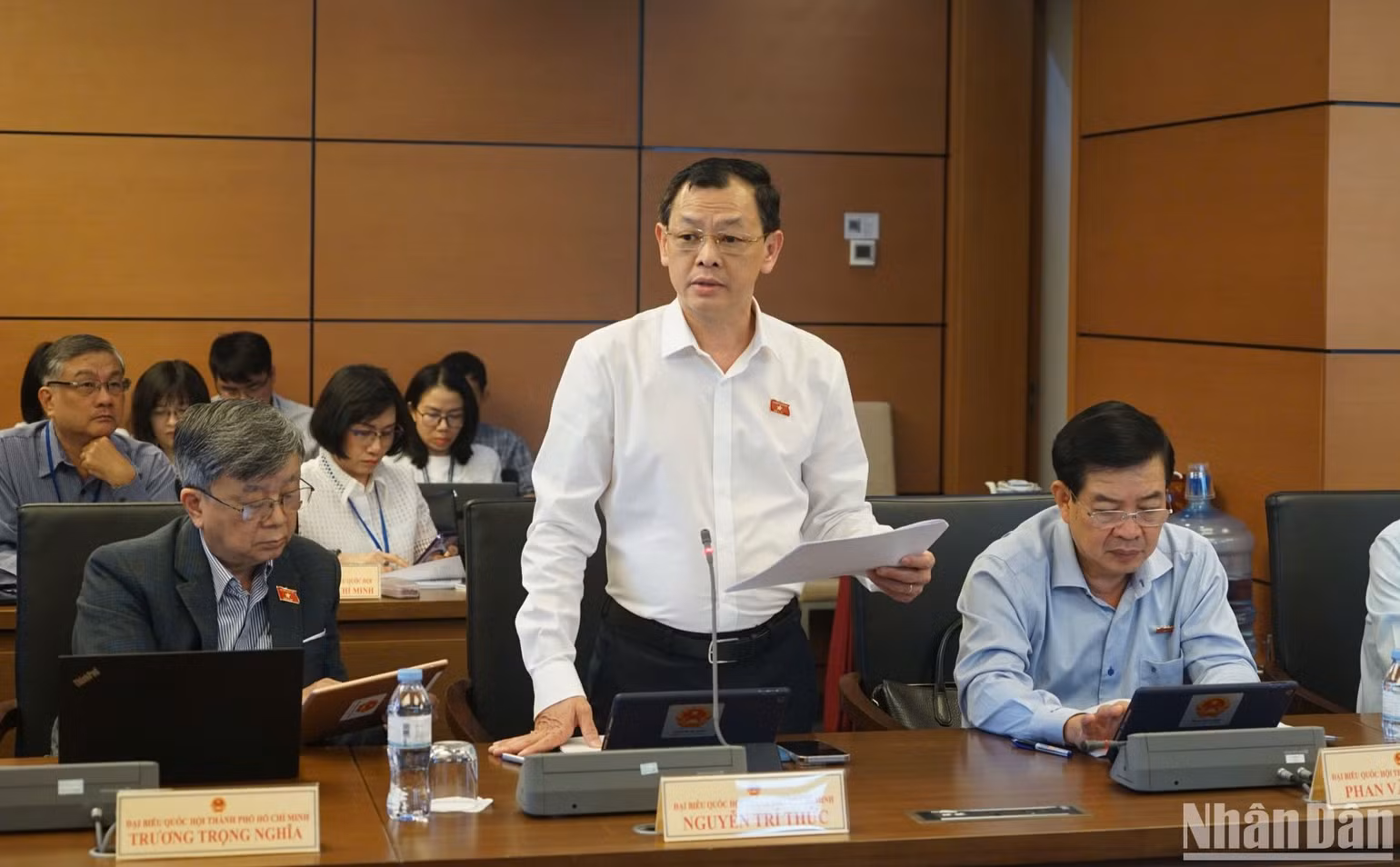 Đại biểu Nguyễn Trí Thức (đoàn TP Hồ Chí Minh). (Ảnh: VT)