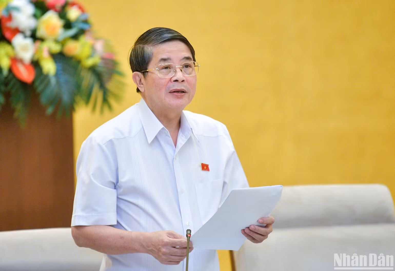 Phó Chủ tịch Quốc hội Nguyễn Đức Hải phát biểu kết thúc nội dung thảo luận. (Ảnh: DUY LINH) Phó Chủ tịch Quốc hội Nguyễn Đức Hải phát biểu kết thúc nội dung thảo luận. (Ảnh: DUY LINH)