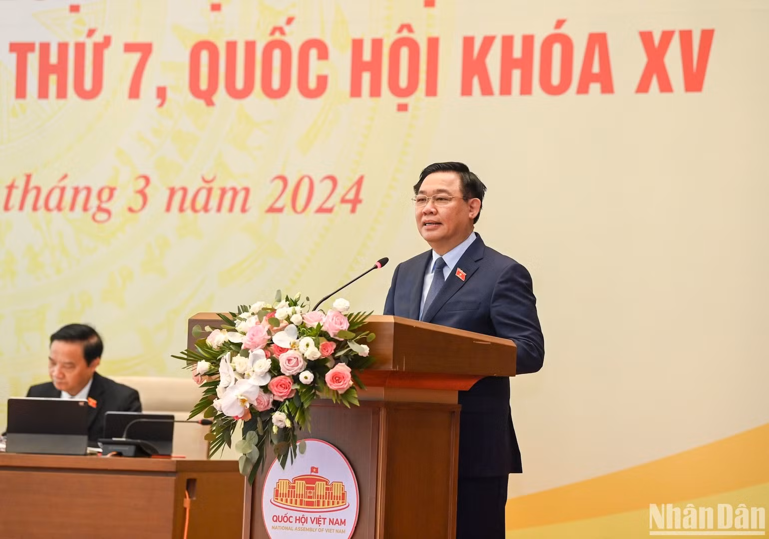 Chủ tịch Quốc hội Vương Đình Huệ phát biểu khai mạc hội nghị. (Ảnh: DUY LINH) Chủ tịch Quốc hội Vương Đình Huệ phát biểu khai mạc hội nghị. (Ảnh: DUY LINH)