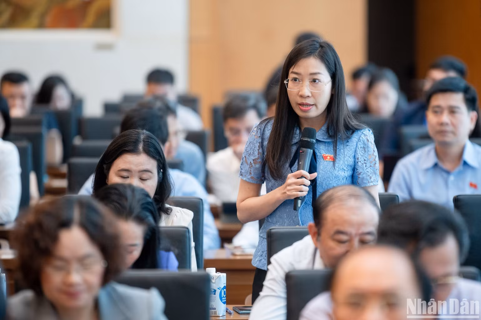 Đại biểu Hoàng Thị Thanh Thúy (đoàn Tây Ninh) phát biểu ý kiến. (Ảnh: DUY LINH) Đại biểu Hoàng Thị Thanh Thúy (đoàn Tây Ninh) phát biểu ý kiến. (Ảnh: DUY LINH)