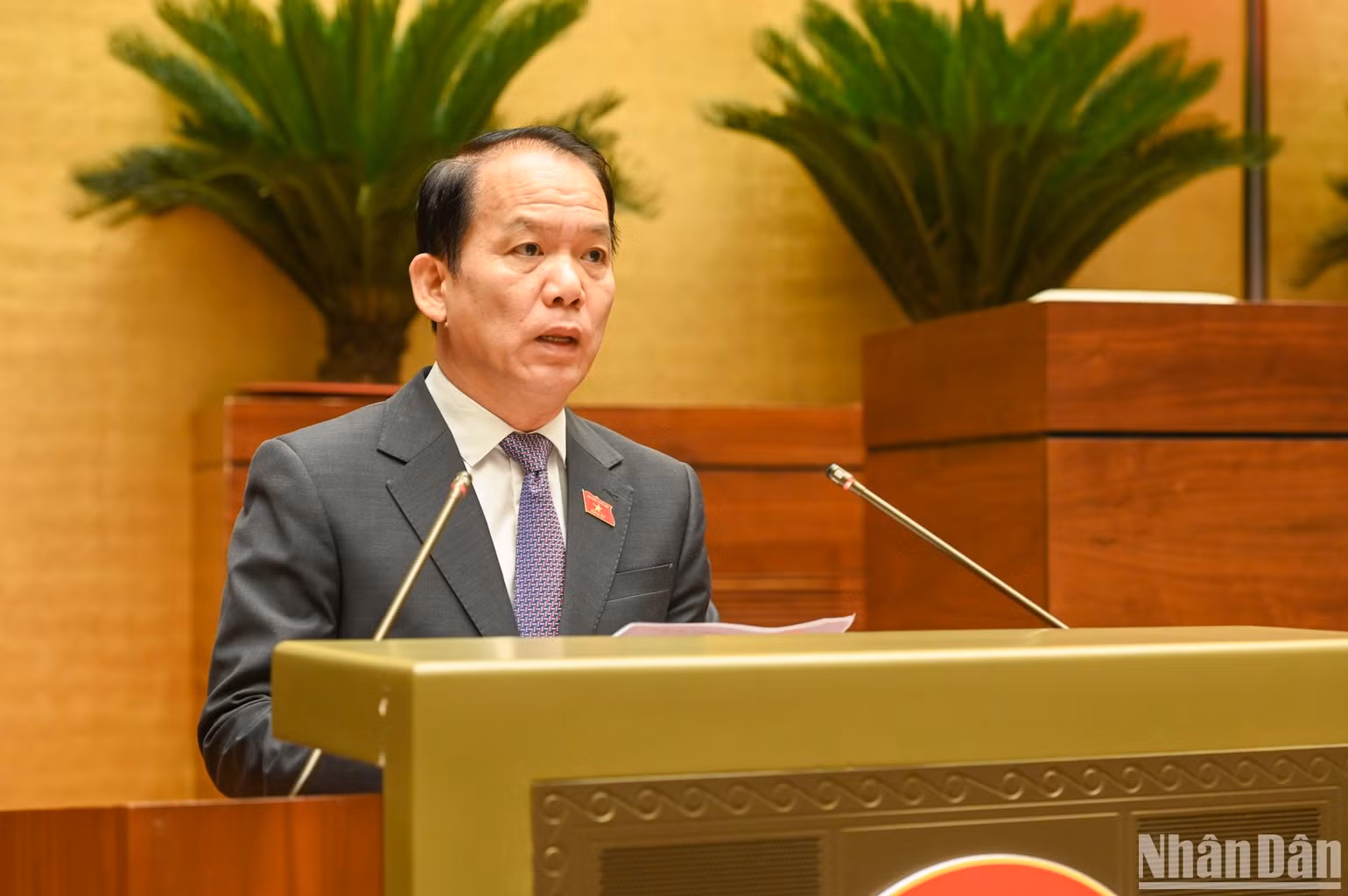 Chủ nhiệm Ủy ban Pháp luật và Tư pháp của Quốc hội Hoàng Thanh Tùng. (Ảnh: BÙI GIANG)