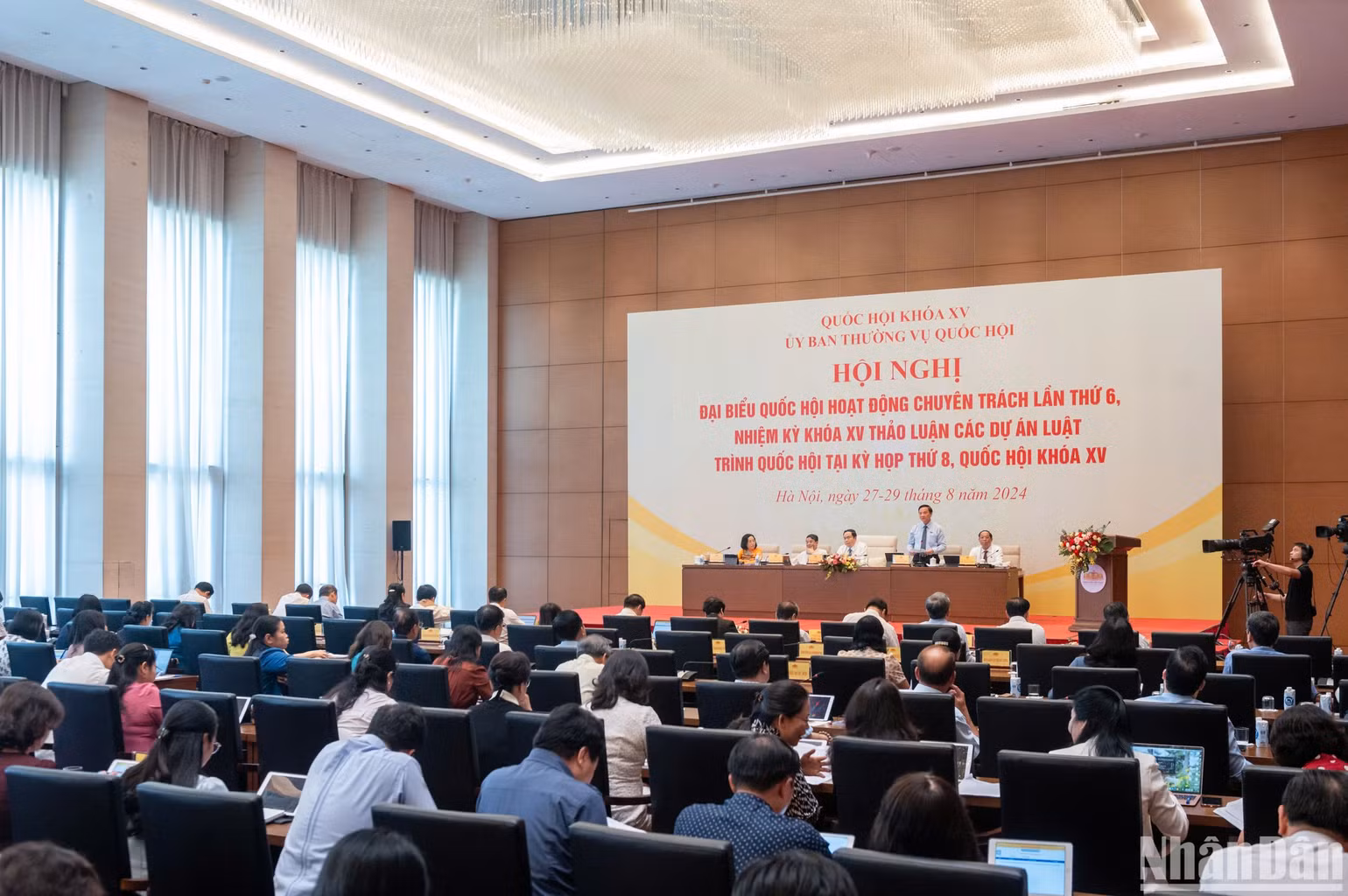 Quang cảnh phiên thảo luận chiều 28/8. (Ảnh: DUY LINH) Quang cảnh phiên thảo luận chiều 28/8. (Ảnh: DUY LINH)