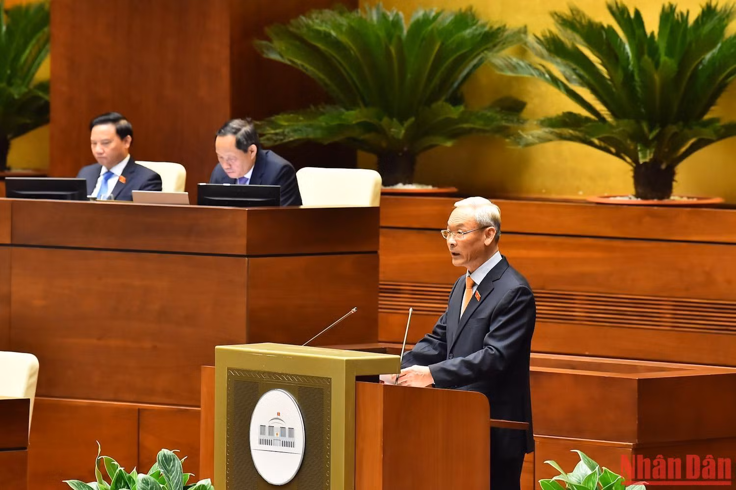 Chủ nhiệm Ủy ban Tài chính, Ngân sách Nguyễn Phú Cường phát biểu tại phiên họp. (Ảnh: THỦY NGUYÊN) Chủ nhiệm Ủy ban Tài chính, Ngân sách Nguyễn Phú Cường phát biểu tại phiên họp. (Ảnh: THỦY NGUYÊN)
