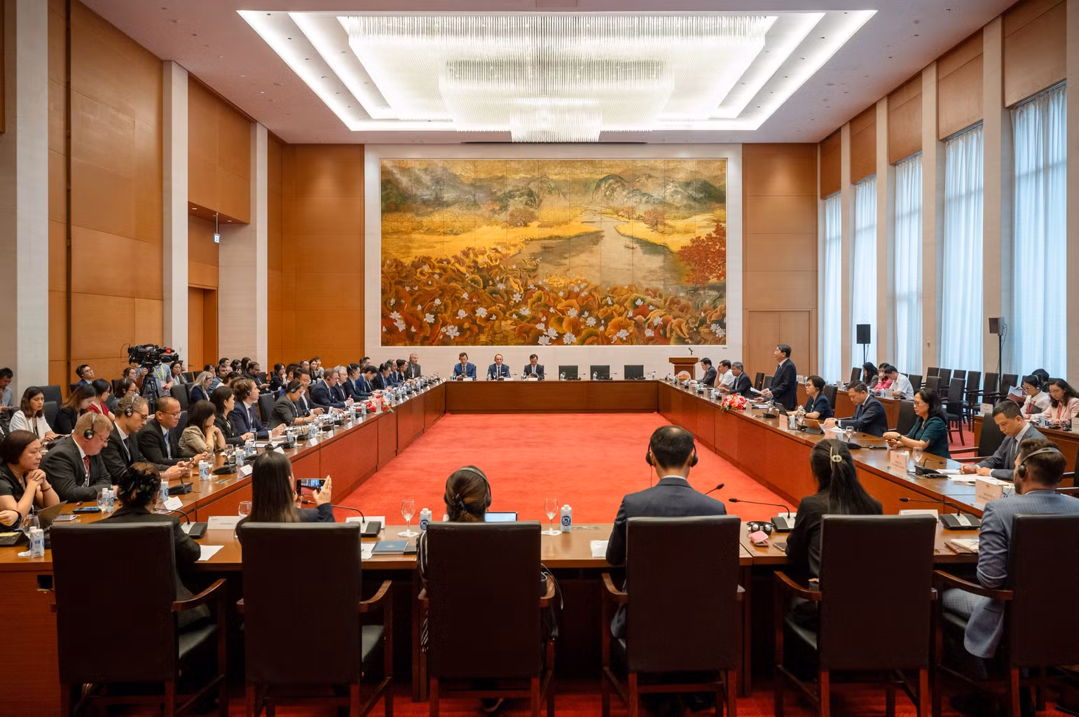 Quang cảnh buổi tiếp.