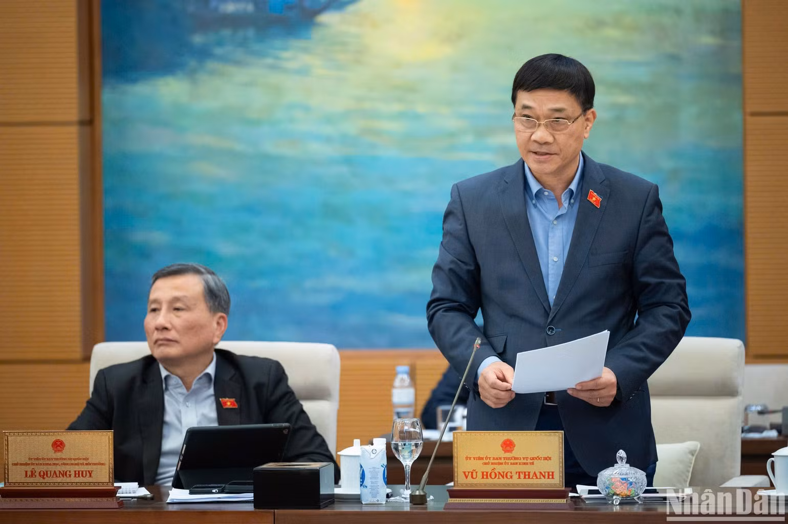 Chủ nhiệm Ủy ban Kinh tế Vũ Hồng Thanh. (Ảnh: DUY LINH)