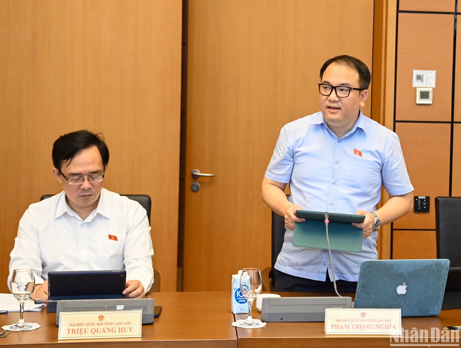 Đại biểu Phạm Trọng Nghĩa (đoàn Lạng Sơn). (Ảnh: DUY LINH) Đại biểu Phạm Trọng Nghĩa (đoàn Lạng Sơn). (Ảnh: DUY LINH)