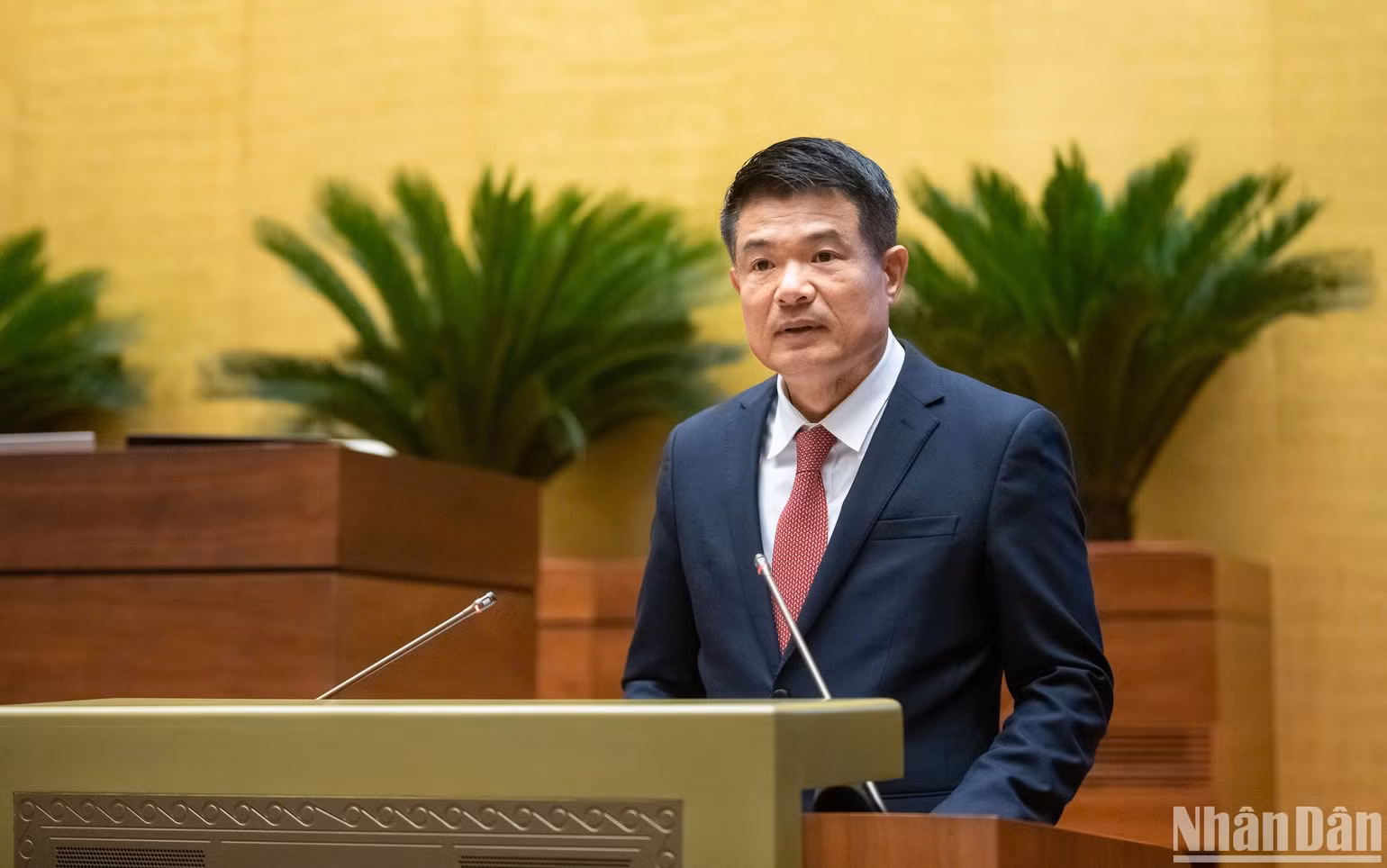 Viện trưởng Viện kiểm sát nhân dân tối cao Nguyễn Huy Tiến. (Ảnh: DUY LINH) Viện trưởng Viện kiểm sát nhân dân tối cao Nguyễn Huy Tiến. (Ảnh: DUY LINH)