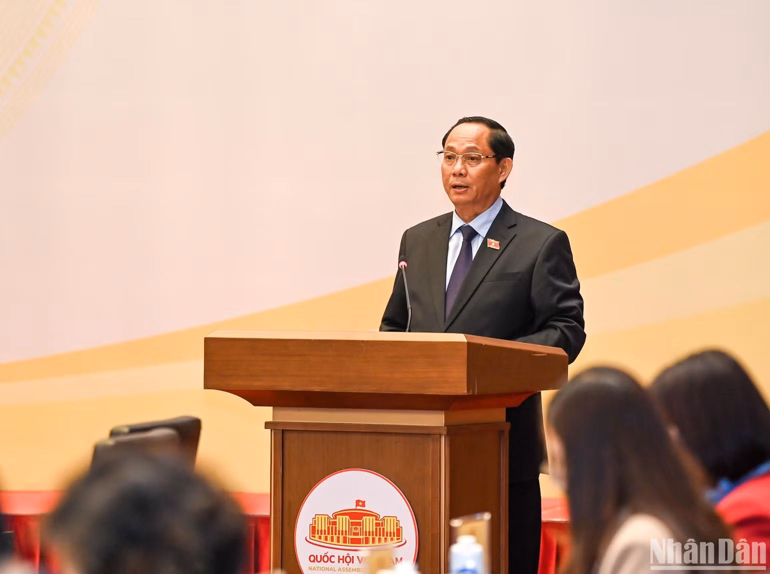 Phó Chủ tịch Quốc hội, Thượng tướng Trần Quang Phương phát biểu khai mạc Hội nghị. (Ảnh: DUY LINH) Phó Chủ tịch Quốc hội, Thượng tướng Trần Quang Phương phát biểu khai mạc Hội nghị. (Ảnh: DUY LINH)