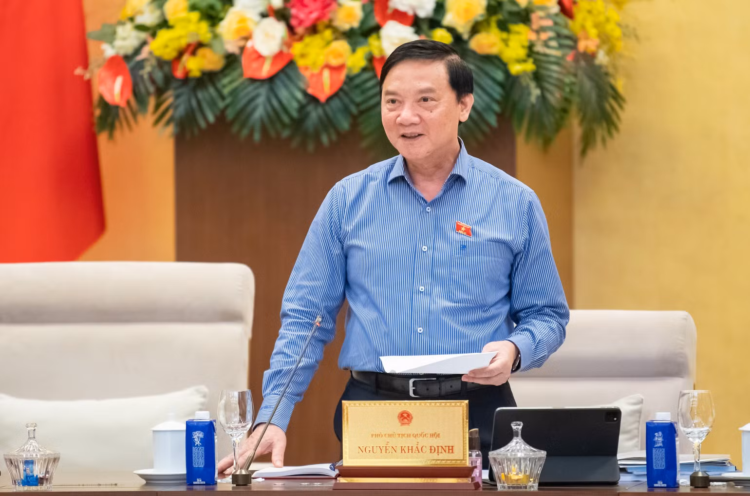 Phó Chủ tịch Quốc hội Nguyễn Khắc Định. (Ảnh: Media Quốc hội)