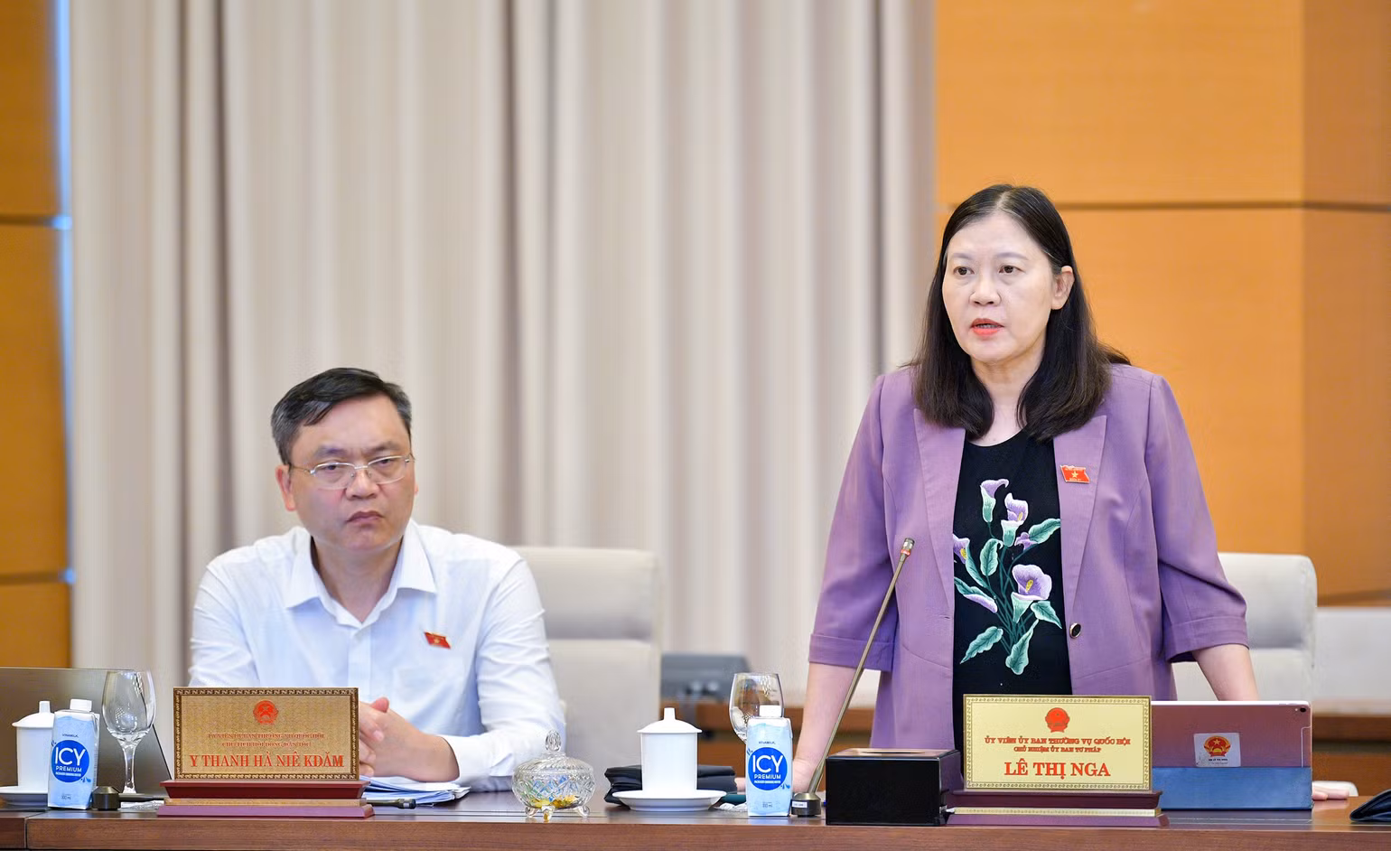 Chủ nhiệm Ủy ban Tư pháp của Quốc hội Lê Thị Nga.