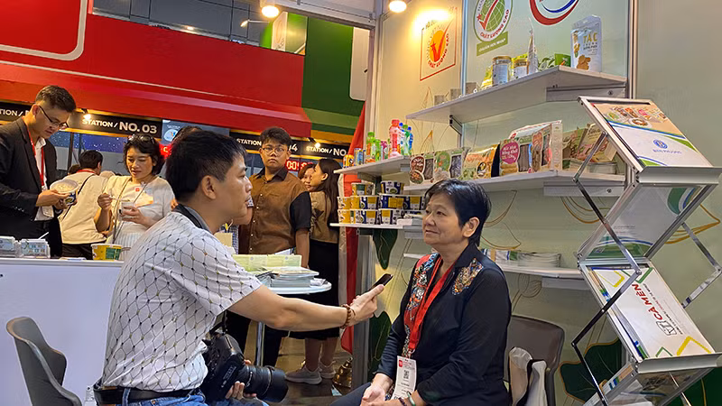 Bà Vũ Kim Anh đánh giá THAIFEX-Anuga Asia 2025 được tổ chức rất chuyên nghiệp.