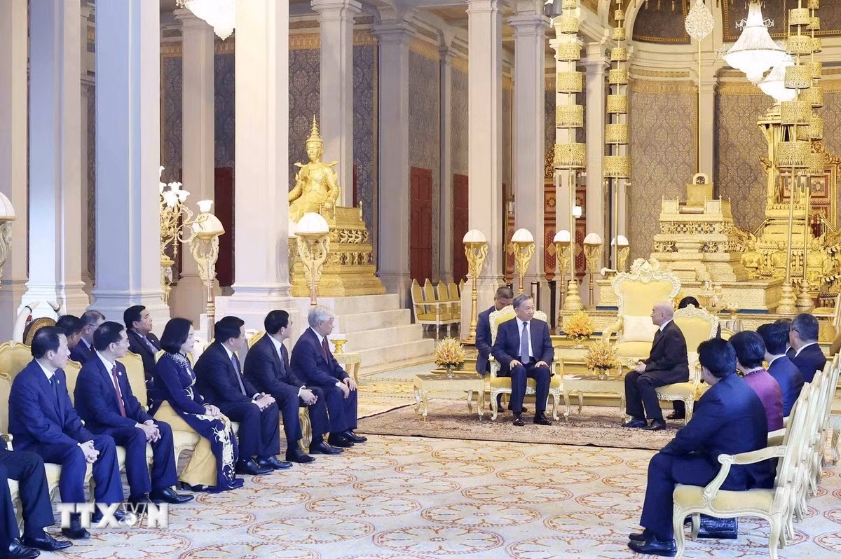 Quang cảnh buổi hội kiến.