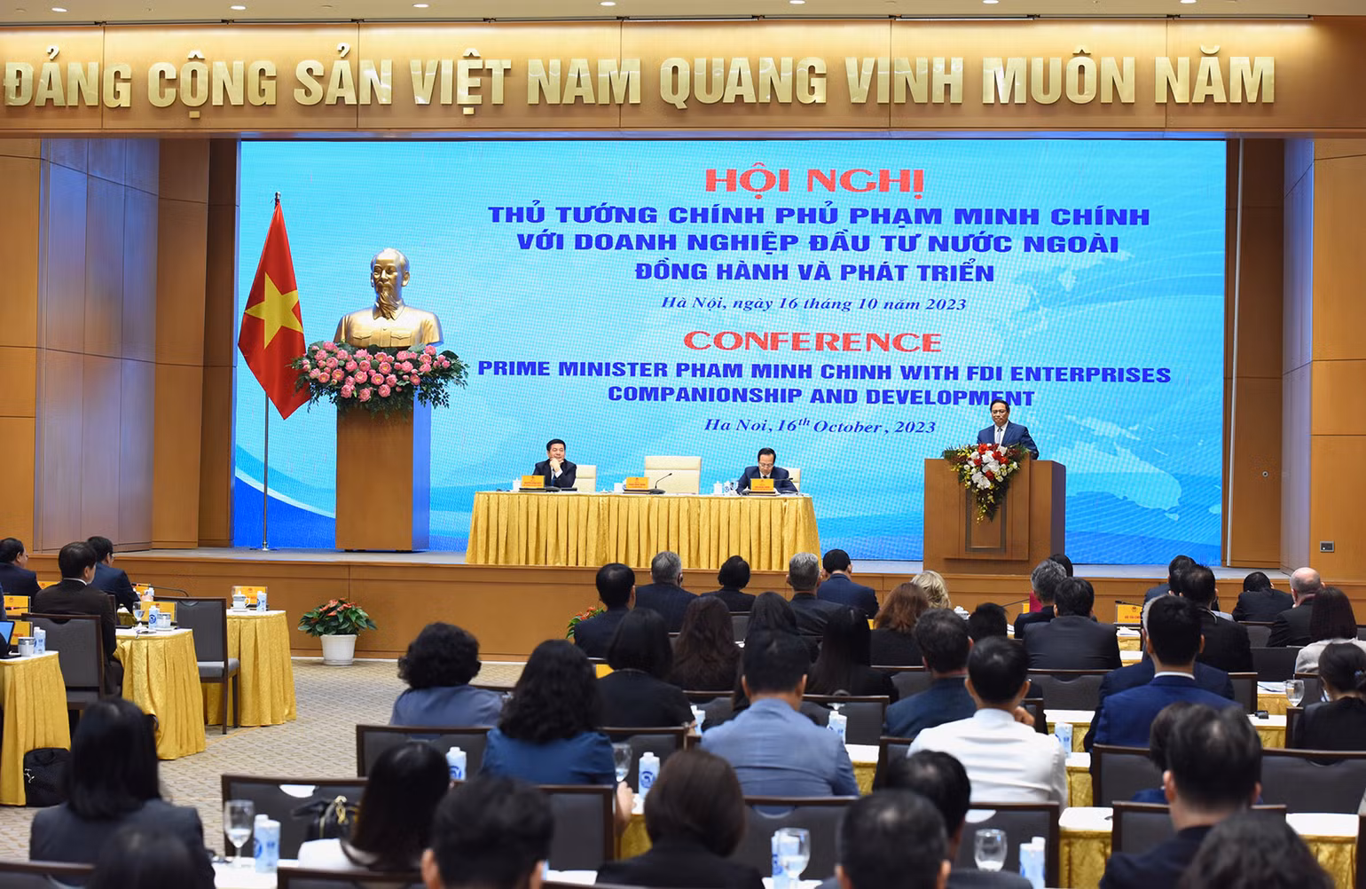 [Ảnh] Thủ tướng Chính phủ gặp mặt cộng đồng doanh nghiệp đầu tư nước ngoài ảnh 13