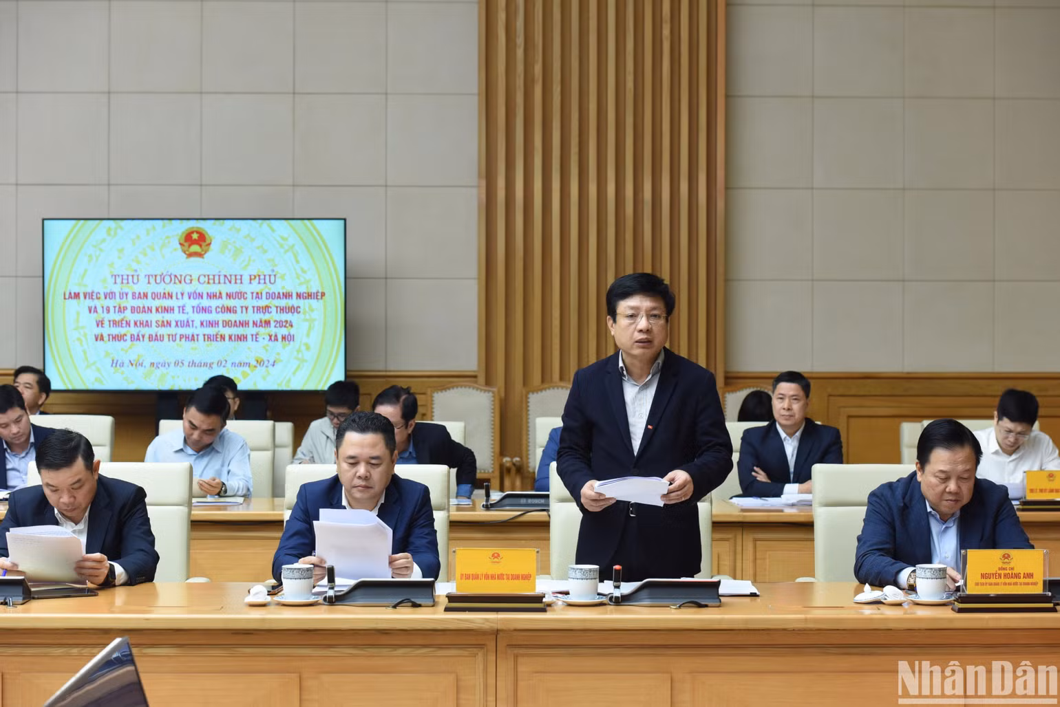 Đại diện Ủy ban quản lý vốn Nhà nước phát biểu ý kiến.