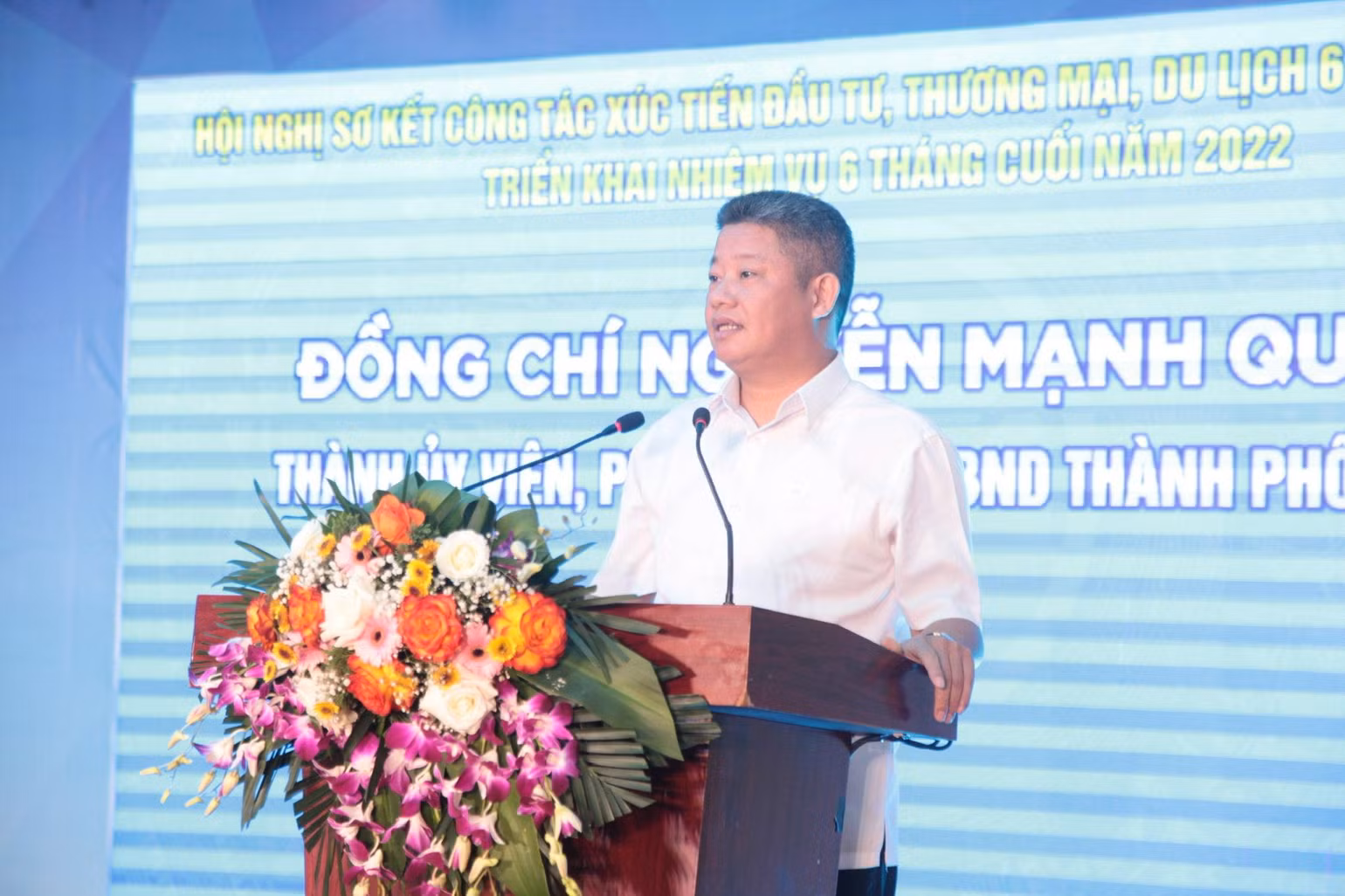 Phó Chủ tịch UBND TP Hà Nội Nguyễn Mạnh Quyền phát biểu tại sự kiện. Phó Chủ tịch UBND TP Hà Nội Nguyễn Mạnh Quyền phát biểu tại sự kiện.