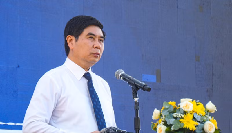 Phó Chủ tịch Ủy ban nhân dân tỉnh Bình Định Lâm Hải Giang phát biểu tại lễ khai mạc.