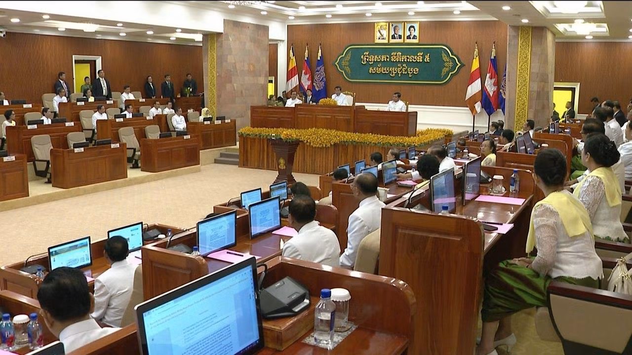 Kỳ họp đầu tiên Thượng viện Campuchia khóa V. (Ảnh: Fresh News)