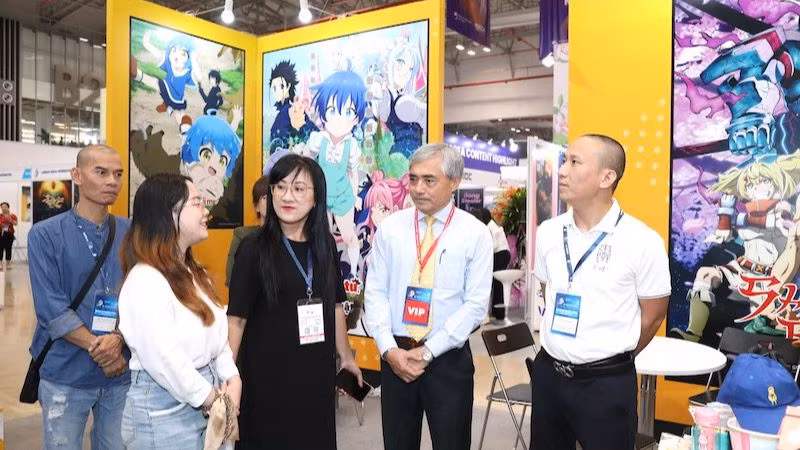 Sản xuất, phân phối phim hoạt hình và các sản phẩm liên quan là lĩnh vực được quan tâm tại Triển lãm Telefilm 2024. (Ảnh: Phạm Quyên)
