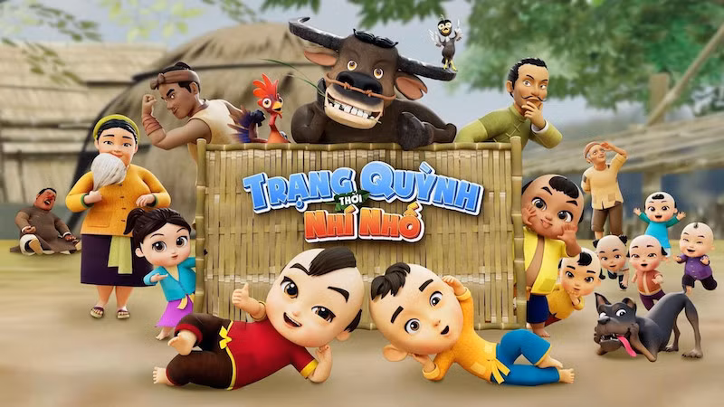 "Trạng Quỳnh thời nhí nhố", hoạt hình sản xuất bằng công nghệ 3D hiện đại, mang đậm nét văn hoá Việt Nam. (Ảnh: Internet) "Trạng Quỳnh thời nhí nhố", hoạt hình sản xuất bằng công nghệ 3D hiện đại, mang đậm nét văn hoá Việt Nam. (Ảnh: Internet)