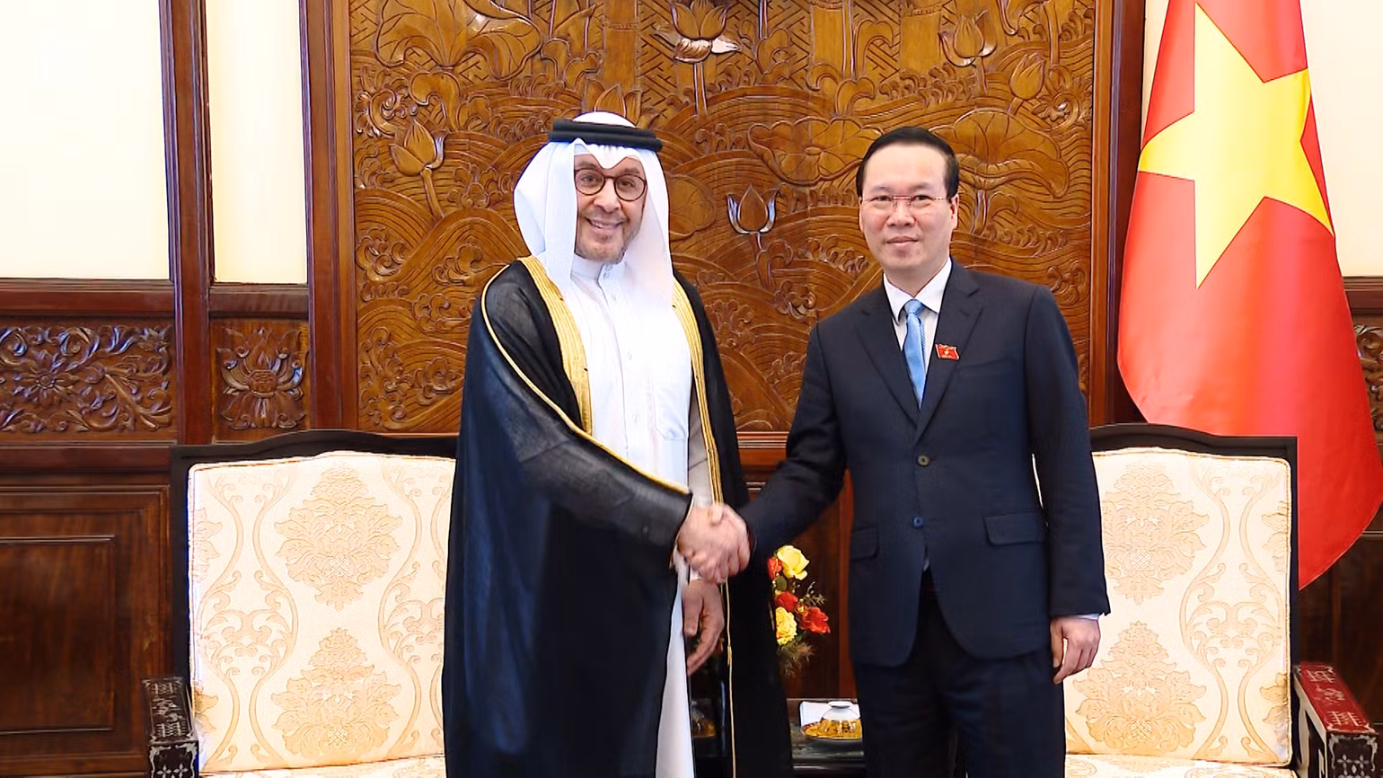 Chủ tịch nước Võ Văn Thưởng tiếp Đại sứ Quatar.