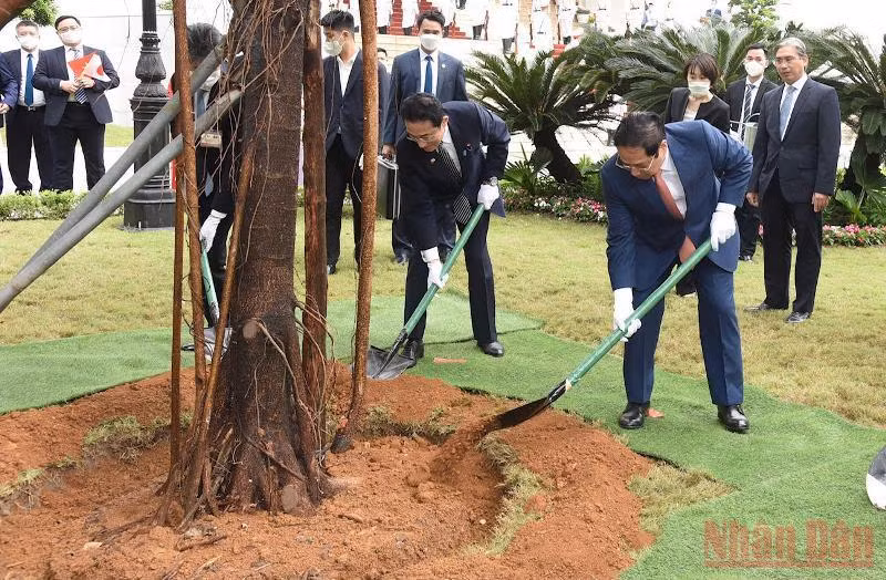 Lễ đón Thủ tướng Nhật Bản Kishida Fumio thăm chính thức Việt Nam -0