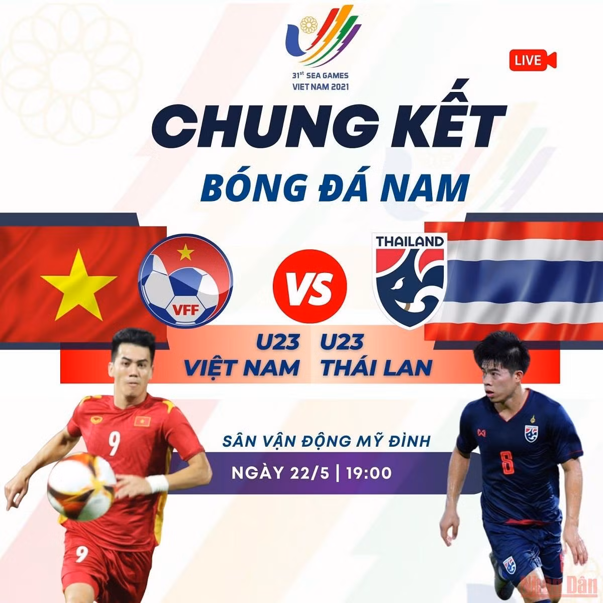 Tương quan U23 Việt Nam-U23 Thái Lan trước chung kết bóng đá nam SEA Games 31 -0